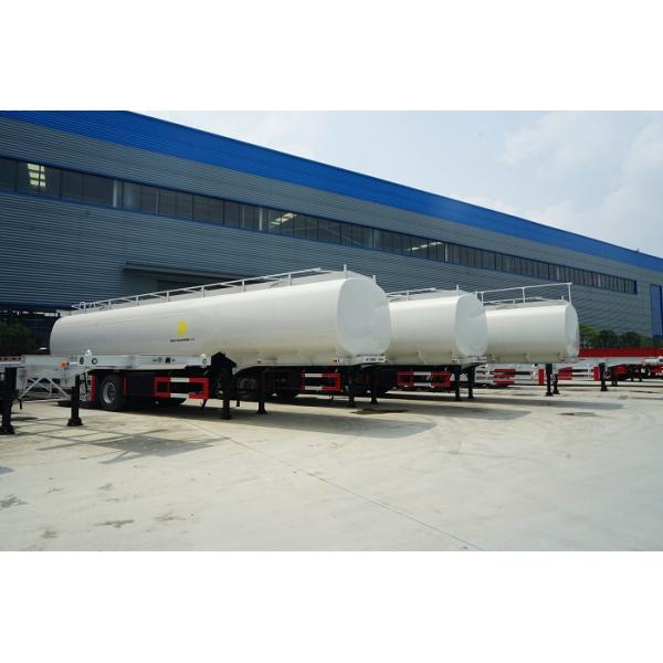 42000 Liters Fuel Delivery Truck / Petroleum Tanker Trailer 42m3 6 Compartments