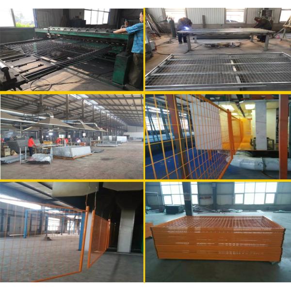 Hot Sale 6x10 Construction Event Canada Temporary Fence Panels With Orange Color