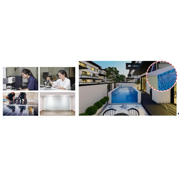 Acrylic Glass Prefab Above Ground Swimming Pools Water House with 30- 10m3 Capacity