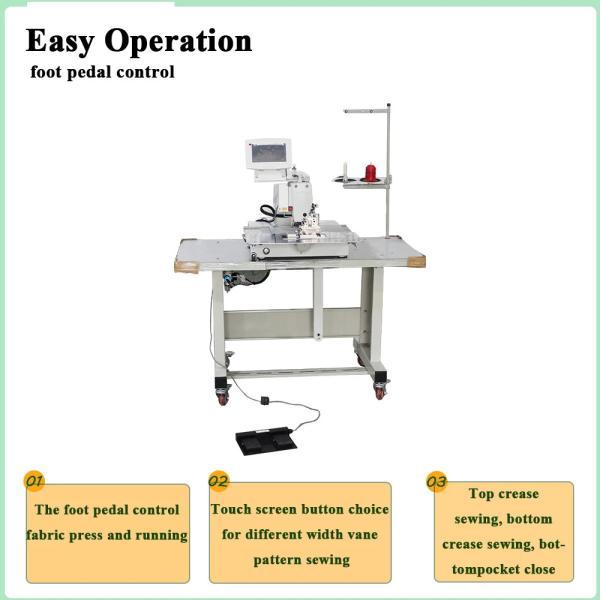 Automatic Vertical Blind Vane Pocket Sewing Machine for Roller/zebra/sunshine Fabric Product Manufacturing