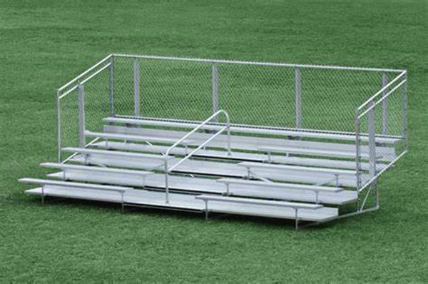 Aluminum Alloy Bench Portable Bleachers On Wheels / Transportable Bleachers
