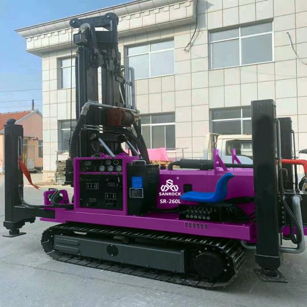 Portable Water Well Drilling Rigs Hydraulic Bore hole 260m Deep Well Drilling Equipment