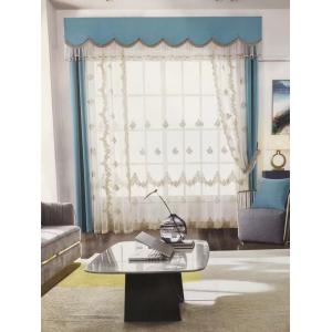 Hollowed White Cotton Lace Embroidery Muslin Curtains Blackout Window Hotels