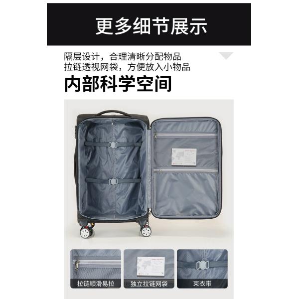 Waterproof and Scratch-Resistant Oxford Cloth Suitcase with Password Lock and Zipper Closure in Upgraded Colors