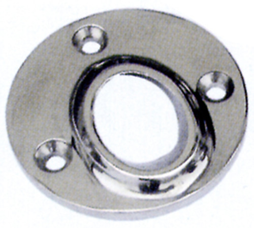 Boat Hand Rail Fitting-1"- 90 Degree Round Stanchion Base-Marine Stainless Steel