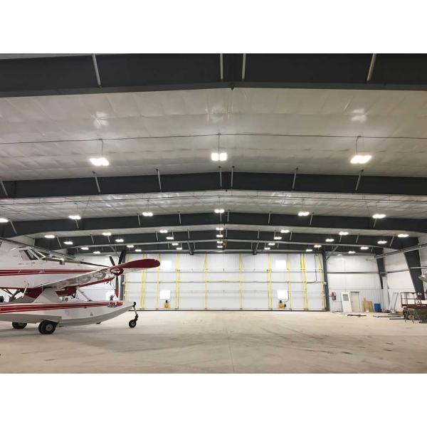 Prefabricated Aircraft Hangar with Painted Steel Structure and Aluminum Alloy Window