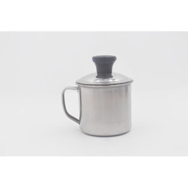 11cm Caitang factory customized tea mugs metal steel travel cup with cover
