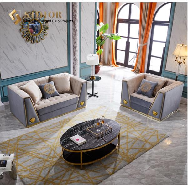 Bedroom Modern Upholstered Sofa 220cm Length Luxury 2 Seater Sofas