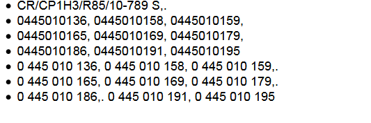 Bosch CP1 fuel pump-0445010136