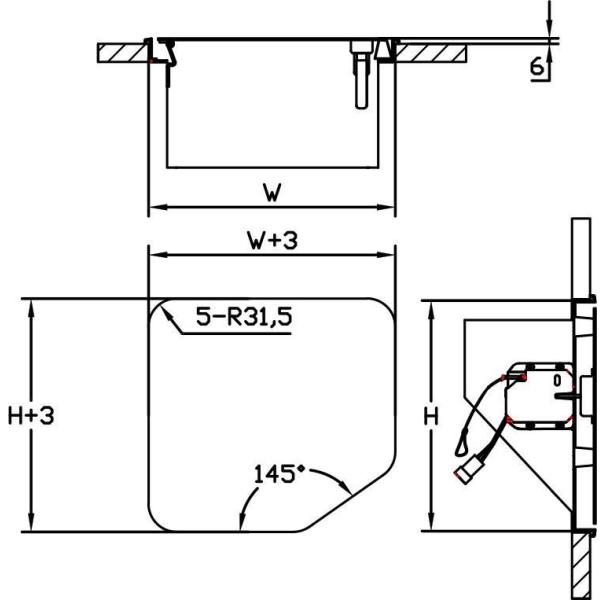 RV Truck Camper Motorhomes DIY Self Propelled / Trailer Rvs FHD Fuel Filler Door