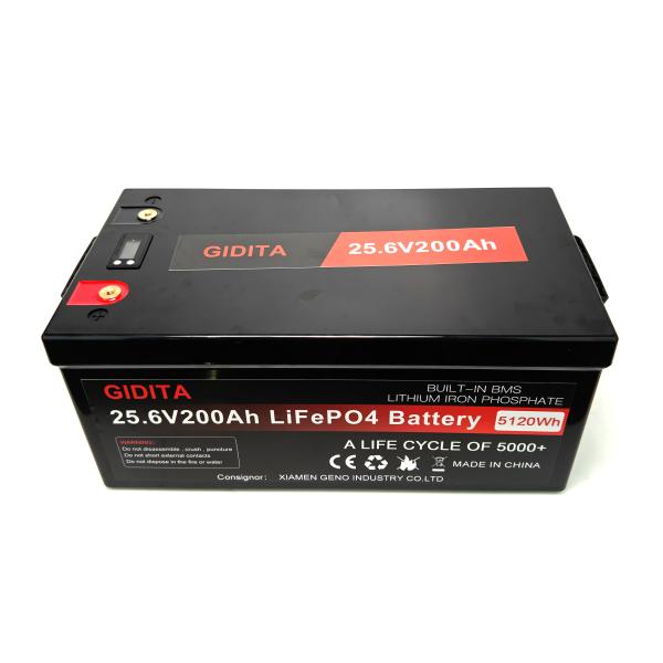 25.6V 200Ah LiFePO4 Solar Power System Battery Long Service Life