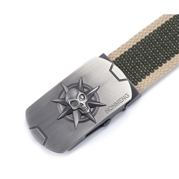 OEM Men Tactical Nylon Belt Hiking Fabric 3.8Cm Zinc Alloy Buckle