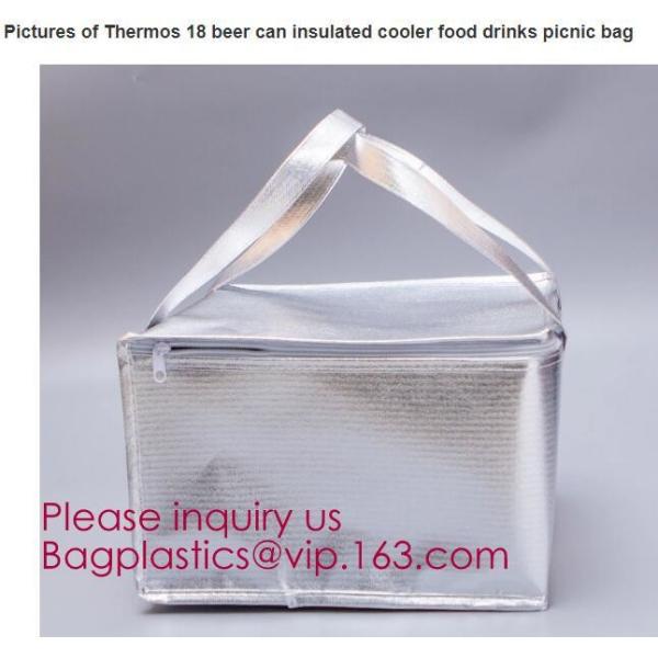 Foldable Lunch Insulated Cooler Bag Heated Food Delivery Bag Thermal Pizza Delivery Cooler Bag