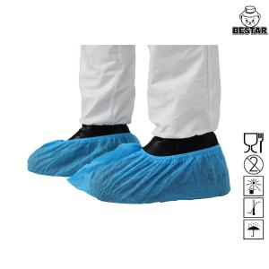 China XL Blue Protective Disposable Shoe Cover 18Inch For Medical Home on sale