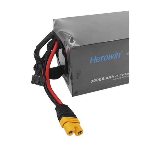 Soft Pack Herewin 12S 45.6V 30000mAh LiHv Uav Drone Battery 25C