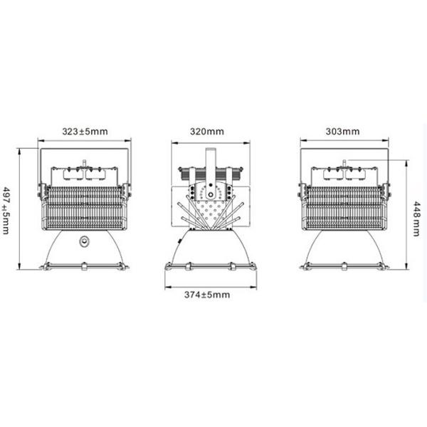 Industrial explosion-proof Bridgelux CREE Meanwell 400W LED High Bay Light with UL TUV