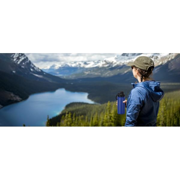 32 OZ Insulated Water Bottle Violet Large Metal Insulated Stainless Steel Water Flask Big Sports Travel Water Bottle With 2 Lids Insulated Thermal Mug