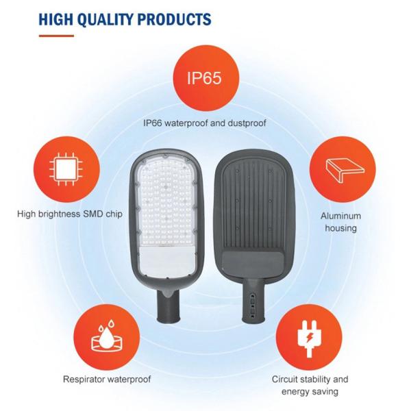 150w AC Led Flood Street Light Customizable Street Lamp Fixtures