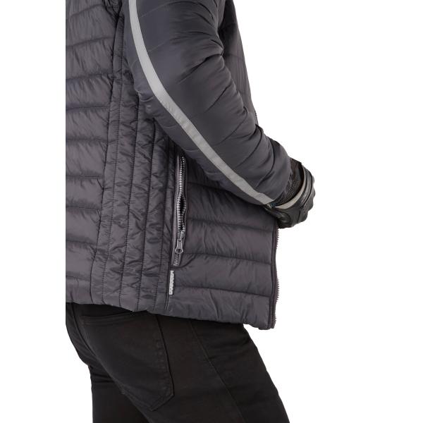 Puffer Padded Down Jacket Emboss Printing Outdoor Winter Men Coats