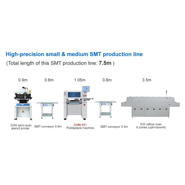635 Reflow Oven 6 Temp. Zones (up6+down6) 2200*350mm SMT Reflow Soldering Machine
