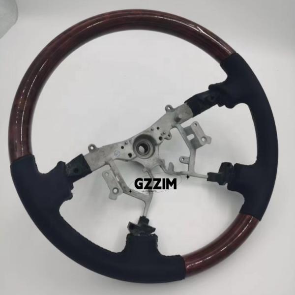Old Style Peach Wood Grain Car Steering Wheel For Toyota Prado FJ120