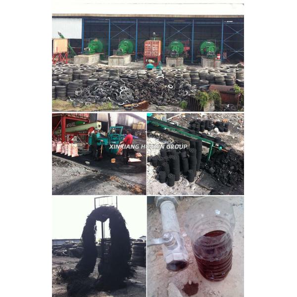 CE Pyrolysis Tyre Recycling Plant In USA Rubber Pyrolysis Plant