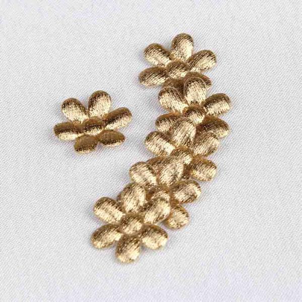 Material Fabric Sew-On Applique Flower Applique Crafts For Shoes Decoration Size 15 mm