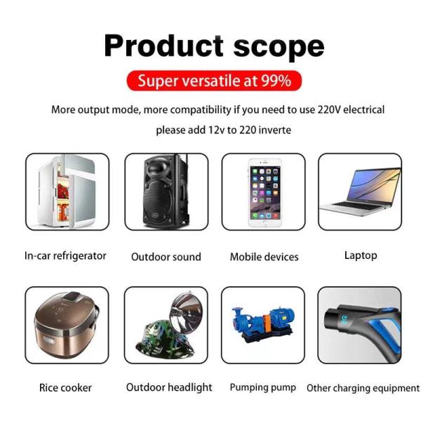 RV Marine Boat Rechargeable Lithium Ion Battery 12V Solar LiFEPO4 Battery 22ah