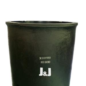 Straight Cylindrical Induction Furnace Crucible Melt Metal Vessel Thermal Shock