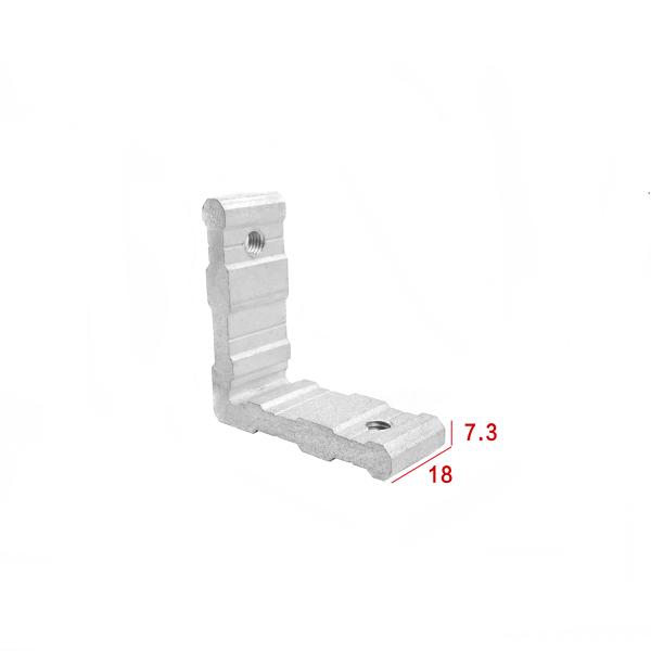 6063-T5 Aluminium Hardware L Shape Bracket Connector For Window Hardware