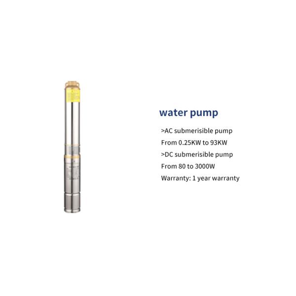 2HP Brushless Solar Powered Water Pump Solar Powered Submersible Deep Well Water Pumps For Agriculture Irrigation