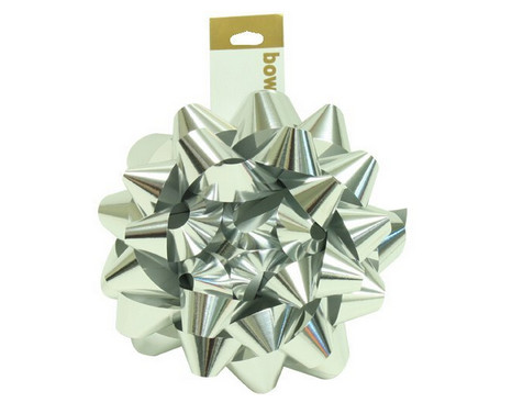 Lacquer Medium Size Outdoor Christmas Gift Bow 5.5 Inch Diameter Red Yellow Green