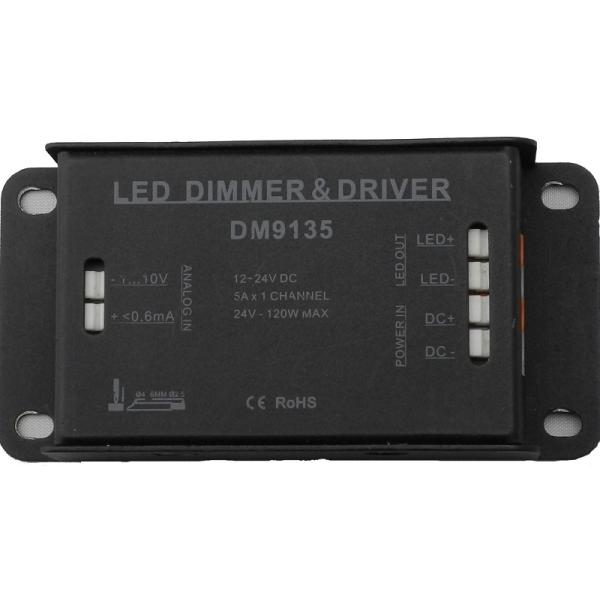 Mini Size 5A*1CH Electronic LED Dimmer Single Channel Constant Voltage Output