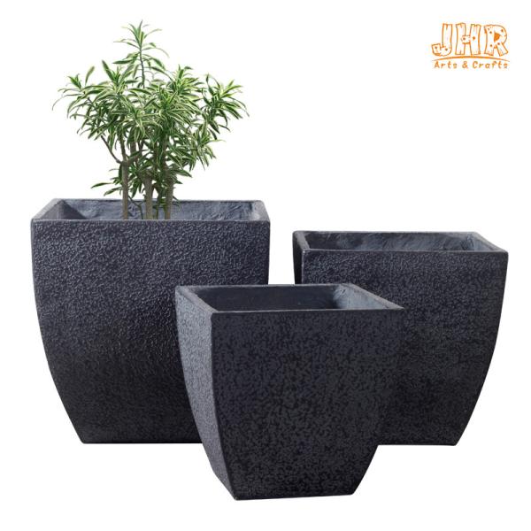 Clay Pot Planter Set Concrete Planters Big Planter Pots Square Planters Indoor Planters Grey Color