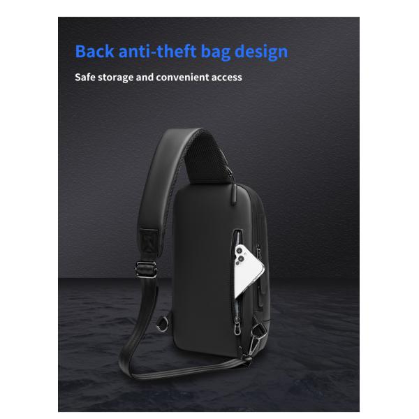 Factory Wholesale new design travel shoulder bag korean crossbody custom chest men sling bag