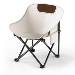 Quality Metal Moon Camping Chair 150KG Capacity 600D Oxford Fabric for sale