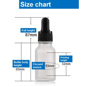 Quality Skincare 2 Oz Frosted Dropper Bottles Clear Empty Dropper Bottles for sale