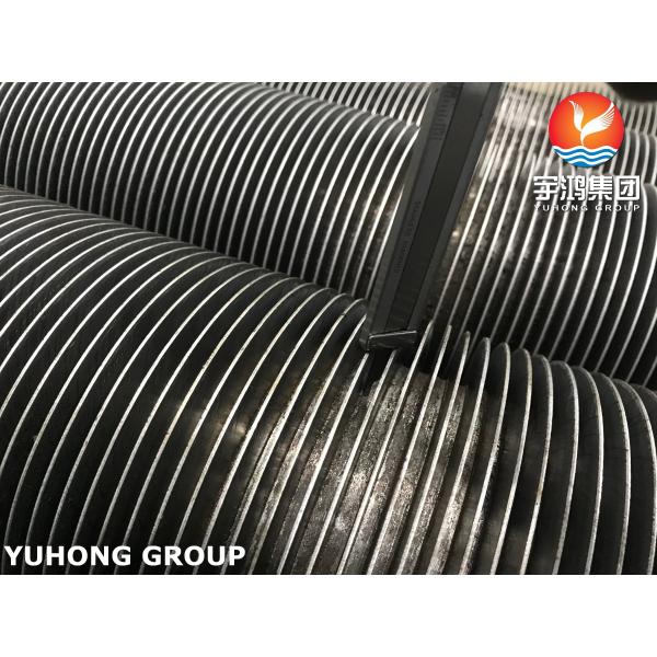 A213 T9 High Frequency Welding Solid Finned Tube ASTM With AS Fins For Heat
