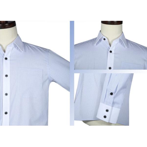 Casual Corporate Office Work Uniforms , Durable Men's Long Sleeve Business Shirts