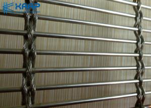 Quality Architectural Decorative Wire Mesh , Decorative Metal Mesh Panels Exterior Wall for sale