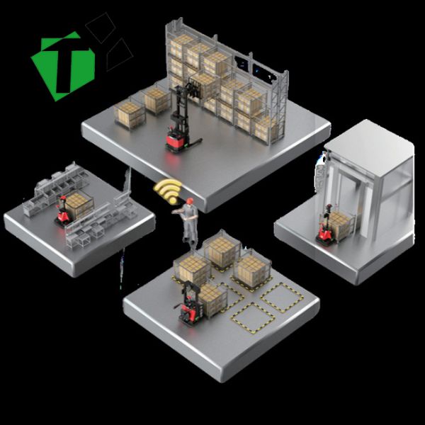 Intelligent Unmanned Forklift Heavy Duty Forklift Truck with 24V/230AH Battery Capacity 3000mm Lifting Height and 2000KG Load Weight