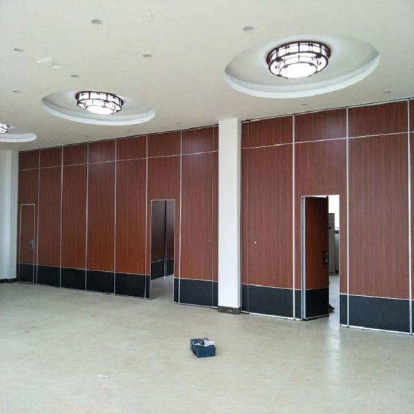 Buy Removable Wooden Folding Acoustic Partition Walls Sliding Operable Partitions For Conference Hall at wholesale prices