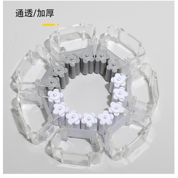 Non Punch Mop Clamp Booth Rack Fixed Clip Hook Bathroom Wash Sets