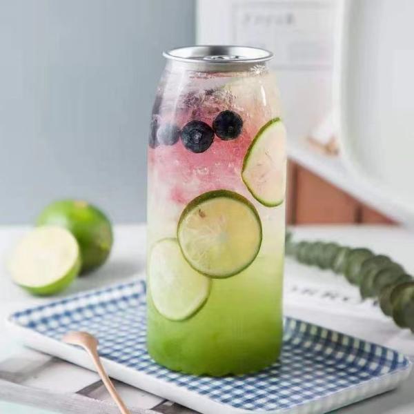 Beverage Plastic Juice Containers 500Ml 650Ml Plastic Pet Bottles With Aluminum Lid