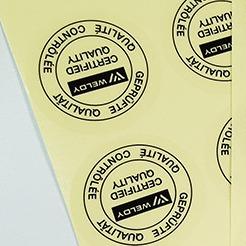 China Clear Vinyl Material Custom Adhesive Label Stickers Sheets Flexo Printing on sale