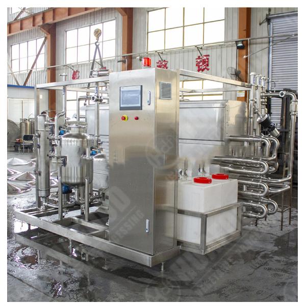 Continuous Tube Pasteurizer For Milk Milking Machine Juice Beer With Food Grade