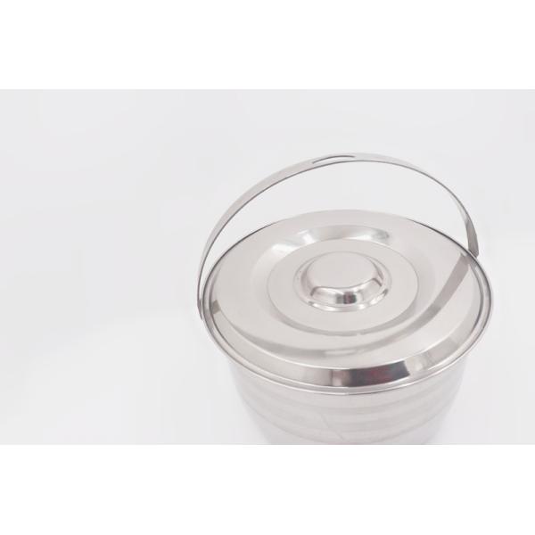 Kitchenware Round 0.227cbm 18cm Stainless Steel Cooking Pot