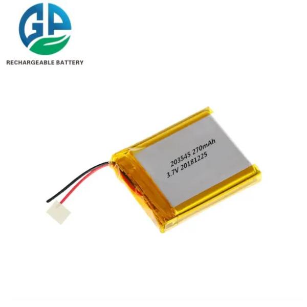 233545 Li Ion Polymer Battery 270mAh 3.7V Smart Watch Digital Lithium Ion Polymer Cell Pack