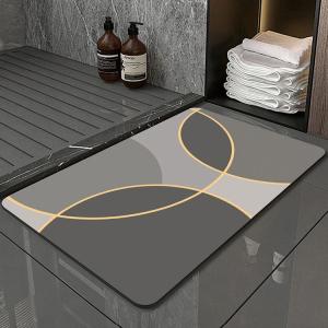 Bathroom Diatomite Foot Mat Anti Slip Soft Absorbent