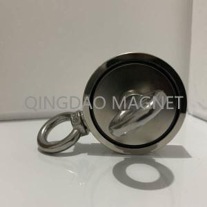 Sintered NdFeB N35 270KGS 600 Lb Fishing Magnet Nickel Coating